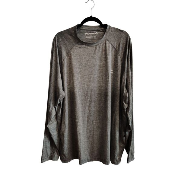 Wolverine Men's XXL Gray Long Sleeve Performance Tee - Picture 1 of 6